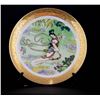 Image 2 : CHINESE DANCING EMPRESS PORCELAIN PLATE W/STAND