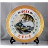Image 1 : CHINESE 2011 CALENDAR W/ RABBIT DESIGN PORCELAIN PLATE