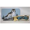 Image 2 : LONE WOLF FOLDING KNIFE W/ TIN CASE