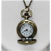 Image 2 : COLLECTIBLE BRASS COLORED POCKET WATCH W/ AMAZING DRAGO