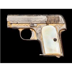 Factory Eng'd/Gold Plated Spanish Princeps Pistol