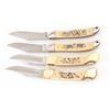Image 5 : Lot of 4 Schrade Ltd. Ed. Indian Knives