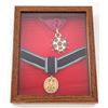 Image 6 : Lot of 5 Oak Frames w/mil. medals & ribbons