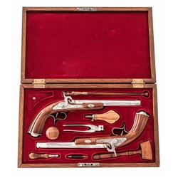 Cased Pair Replica Spanish Dueling Pistols
