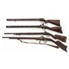 Image 6 : Lot of 4 Decorator Flintlock/Perc. Rifles
