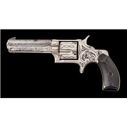 Eng'd Saw-Handled Remington Smooth No.3 Revolver