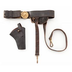 19th Century U.S. Navy M1852 Brown Leather Belt