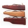 Image 5 : Lot of Three (3) Leather Takedown Shotgun Cases