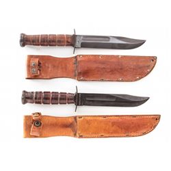 Lot of 2 USMC Fighting Knives
