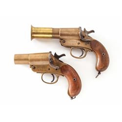 Lot of 2 WWI Era Webley & Scott Very Pistols