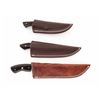 Image 3 : Lot of 3 Damascus Steel Hunting Knives