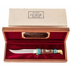 Custom Buck #102 Woodsman Knife