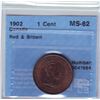 Image 1 : 1 cent 1902, CCCS MS-62; Red & Brown.