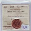 Image 1 : 1 cent 1965 ICCS MS-65; Red, Small Beads, Pointed 5, Type 1.