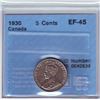 Image 1 : 5 cents 1930, CCCS EF-45.