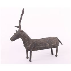 Pre-Columbian metal elk burial fetish.  Condition