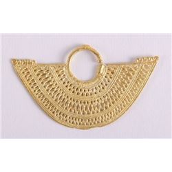 Pre Columbian Gold Earring Ornament with a delicate