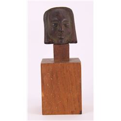 19th Century mounted iron head, Africa, unknown