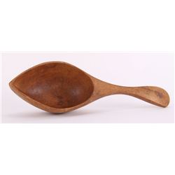 19th Century, Shaker hand carved wooden spoon.  The