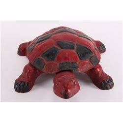 Turtle spittoon, Golden Novelty fancy cast iron,