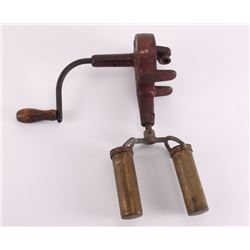 19th Century hand crank centrifuge.  This could have