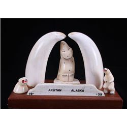 Mid 20th Century, Akutan Alaska 1939, hand carving