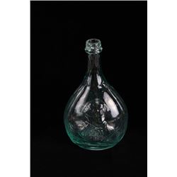 Civil War era aqua glass flasks.  (Size: See second