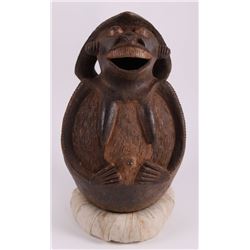 Rare African Mambila terra cotta pottery vessel
