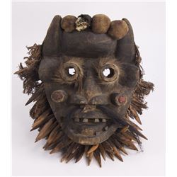African Dan Complex tribal mask from Liberia and Cote