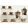 Image 1 : A Royal Crown Derby Imari pattern coffee set, date code for 1914, in pattern 2451, comprising two...