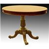 Image 1 : A mid Victorian mahogany oval table, circa 1860, the moulded top on a tapered cluster central sup...