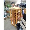 Image 1 : MULTI SHELF DISPLAY UNIT - ALL WOOD WITH PEAKED ROOF - ~60" TALL