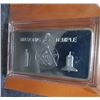 Image 1 : FREE MASON - ALL SEEING EYE BAR - .999 SILVER FINISHED - 1 OUNCE