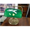 Image 1 : BANKERS TABLE LAMP - as-is