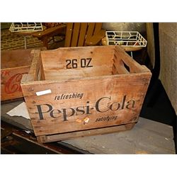 VINTAGE ORIGINAL WOOD PEPSI-COLA CRATE