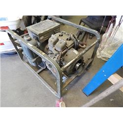 ALUMINUM TANK GENERATOR - 28 VOLT - DC - RUNNING GOOD