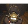 Image 1 : DELICATELY ENGRAVED BRASS TEA POT