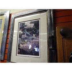 FRAMED LIMITED EDITION PRINT"VISITOR IN BLUE - TERRY ISAAC - GALLERY ESTIMATE$525