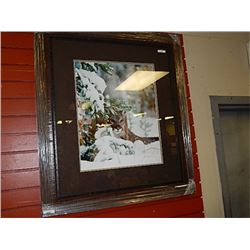 FRAMED PRINT - ARTIST SIGNED - OPEN EDITON - SILENT STALKER - JAMES T JONES - GALLERY ESTIMATE- $700