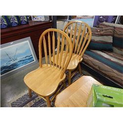 OAK CHAIRS - 2 TTL