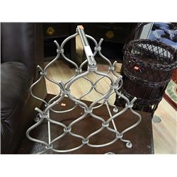 WROUGHT IRON WINE RACK