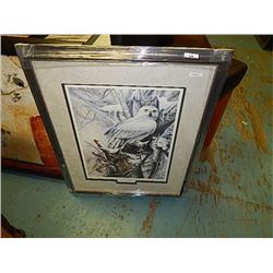 FRAMED LIMITED EDITION PRINT "SNOWGHOST - MICHAEL CALANDRA - GALLERY ESTIMATE$675