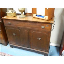 VINTAGE CHINA CABINET/SIDE BOARD - 2 DOOR 1 DRAWER