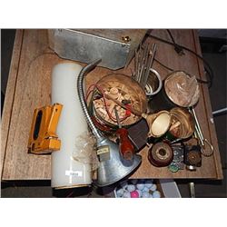MISC ITEMS ON TABLE