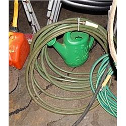 GARDEN HOSE AND WATERING JUG