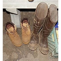 WORK SHOES AND GUM BOOTS