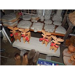 HAND CRAFTED REINDEER - 4 TTL