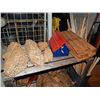 Image 1 : BIRD HOUSE AND ASSORTED WOOD PIECES ON TOP SHELF NOT WEDGES