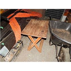 HAND CRAFTED SIDE TABLE - FOLDING