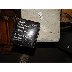 BOX OF ½" CROWN STAPLES - 20 GUAGE